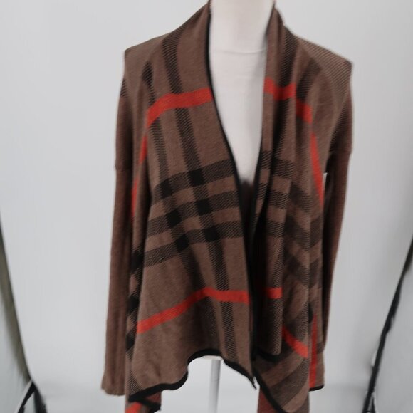 Staccato Women's Plaid Style Cardigan Size M/L - Picture 5 of 8